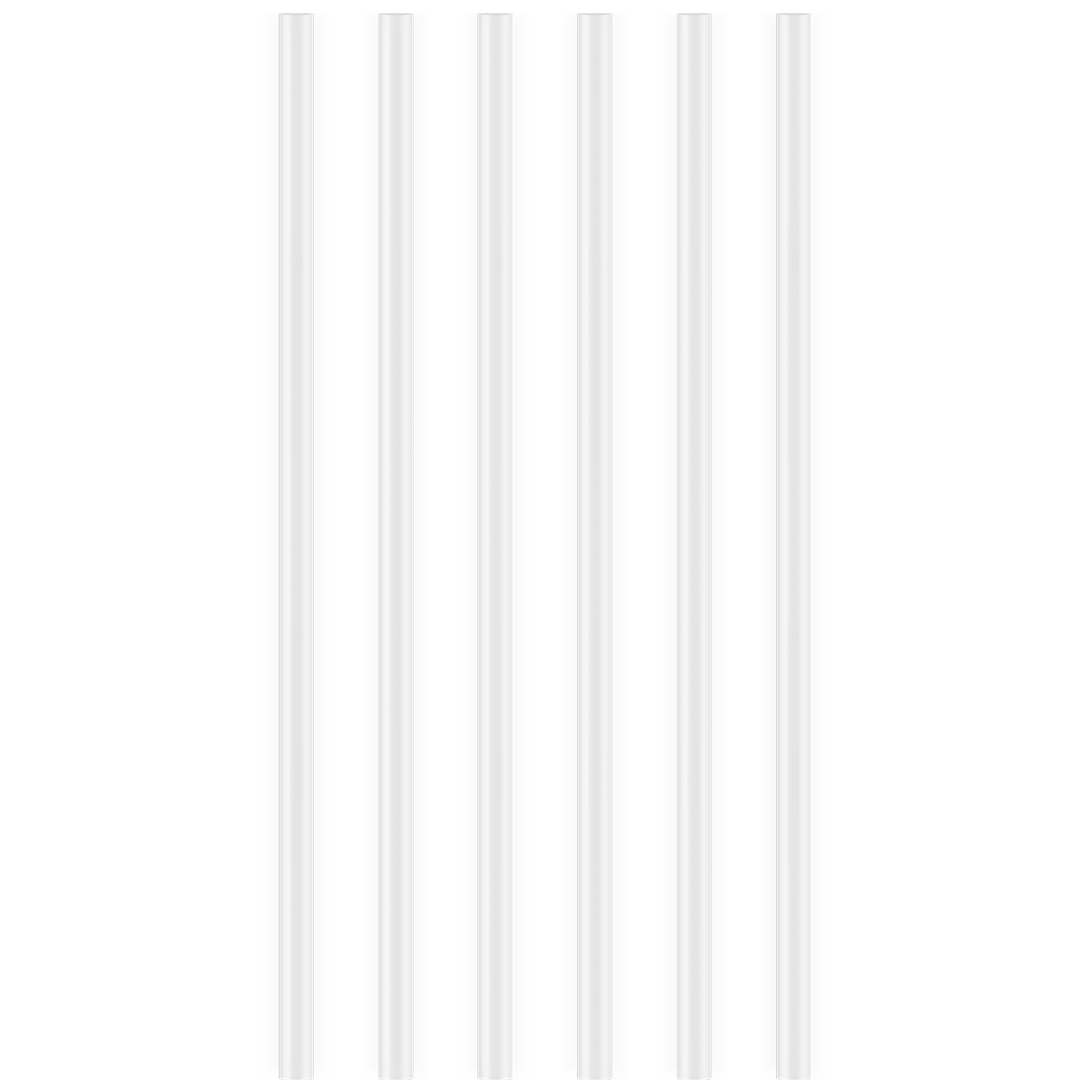 Water Bottle Replacement Straws - Set of 6