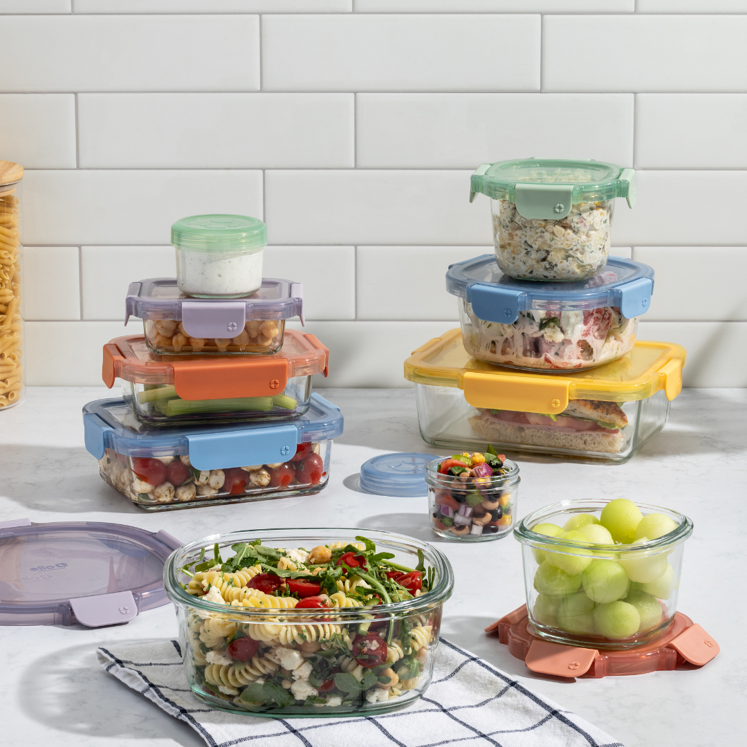 Color Lock® Glass 20pc Mixed Meal Prep Set